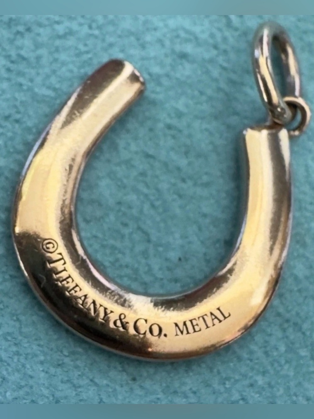 Tiffany & Co Rubedo Gold Sterling Silver 1837 Horseshoe Charm Pendant - Picture 5 of 9